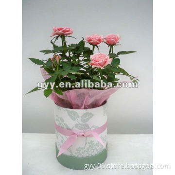Flowers packaging rigid round boxes